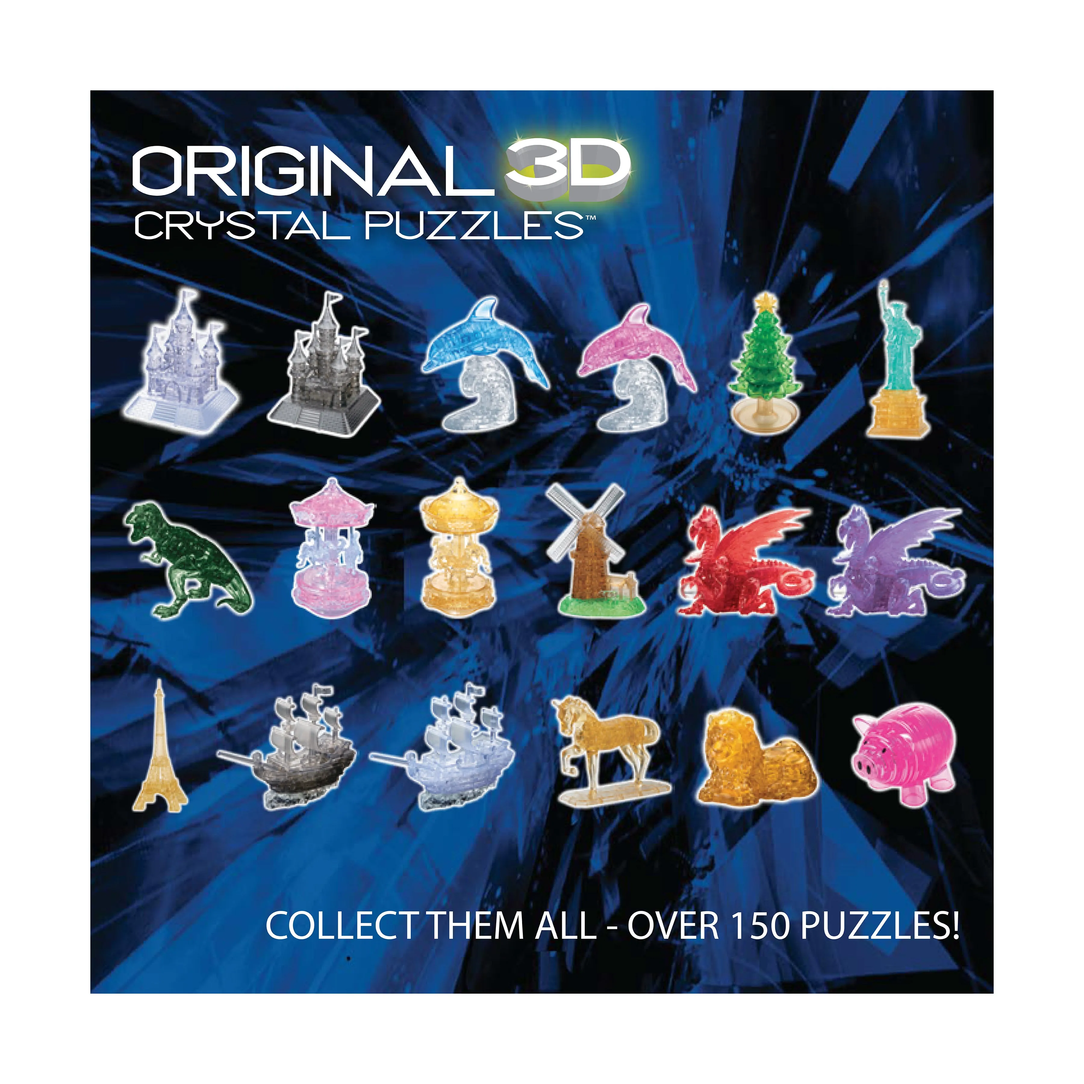 3D Crystal Puzzle - T-Rex (Red): 49 Pcs
