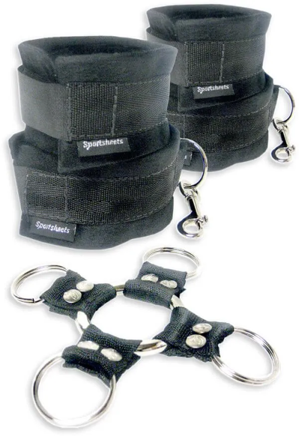 5 Piece Hog Tie and Cuffs Set