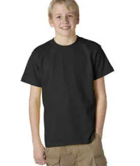 705B Anvil Youth Heavyweight Tee Black