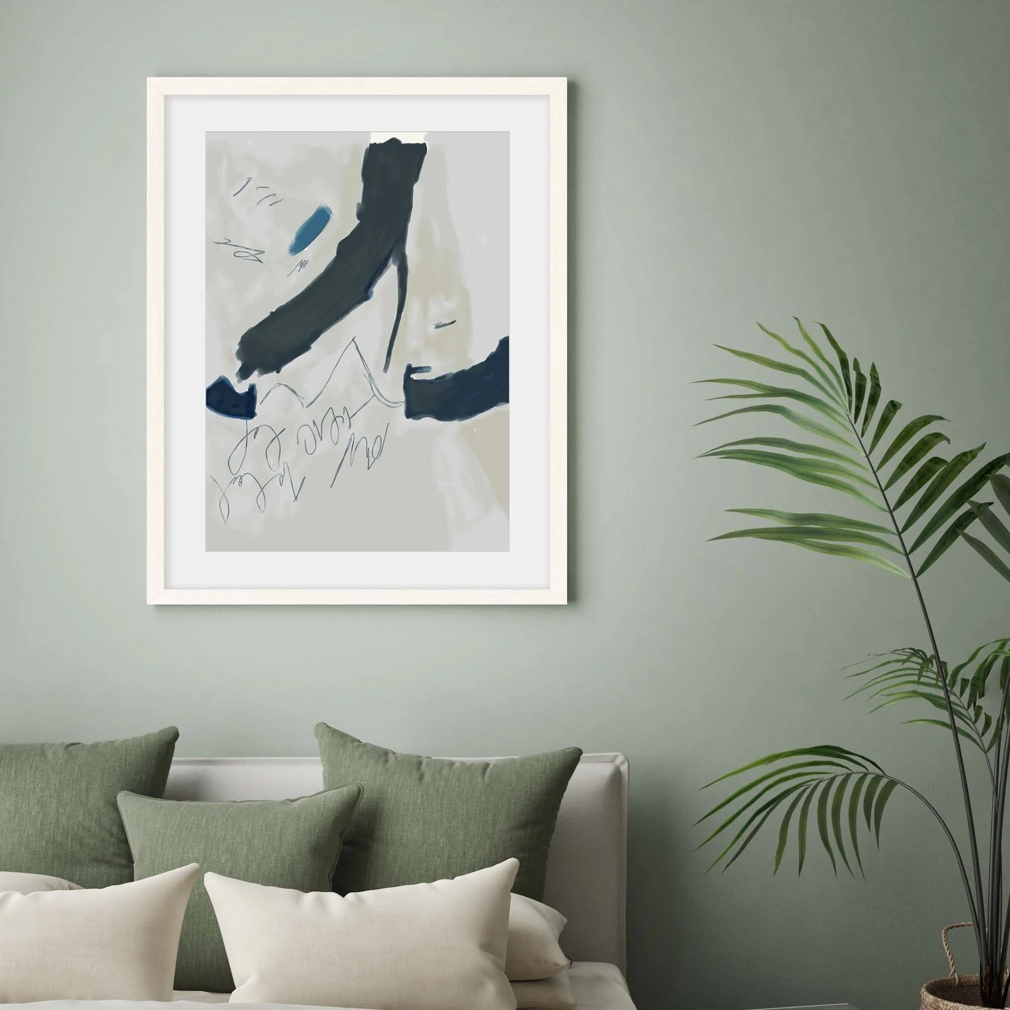 Abstract Illustration Framed Art
