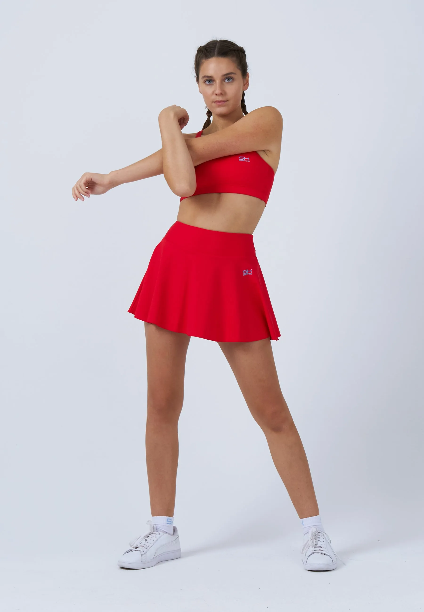 Advantage Ball Belt Tennisskirt / Skort, red