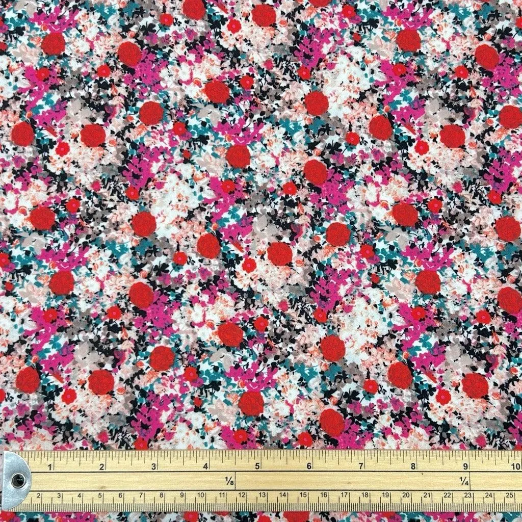 All Over Gardens Crepe Fabric