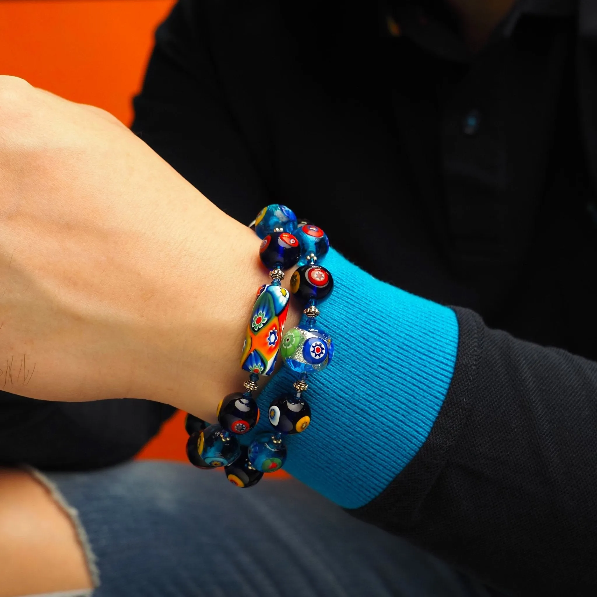 Artylish x Silver Aqua Bracelet
