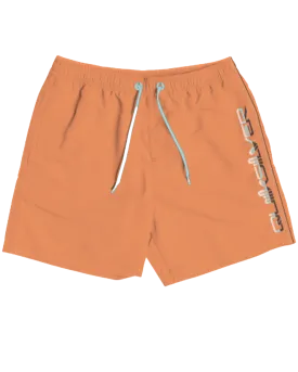 Behind Waves Volley Shorts in Tangerine