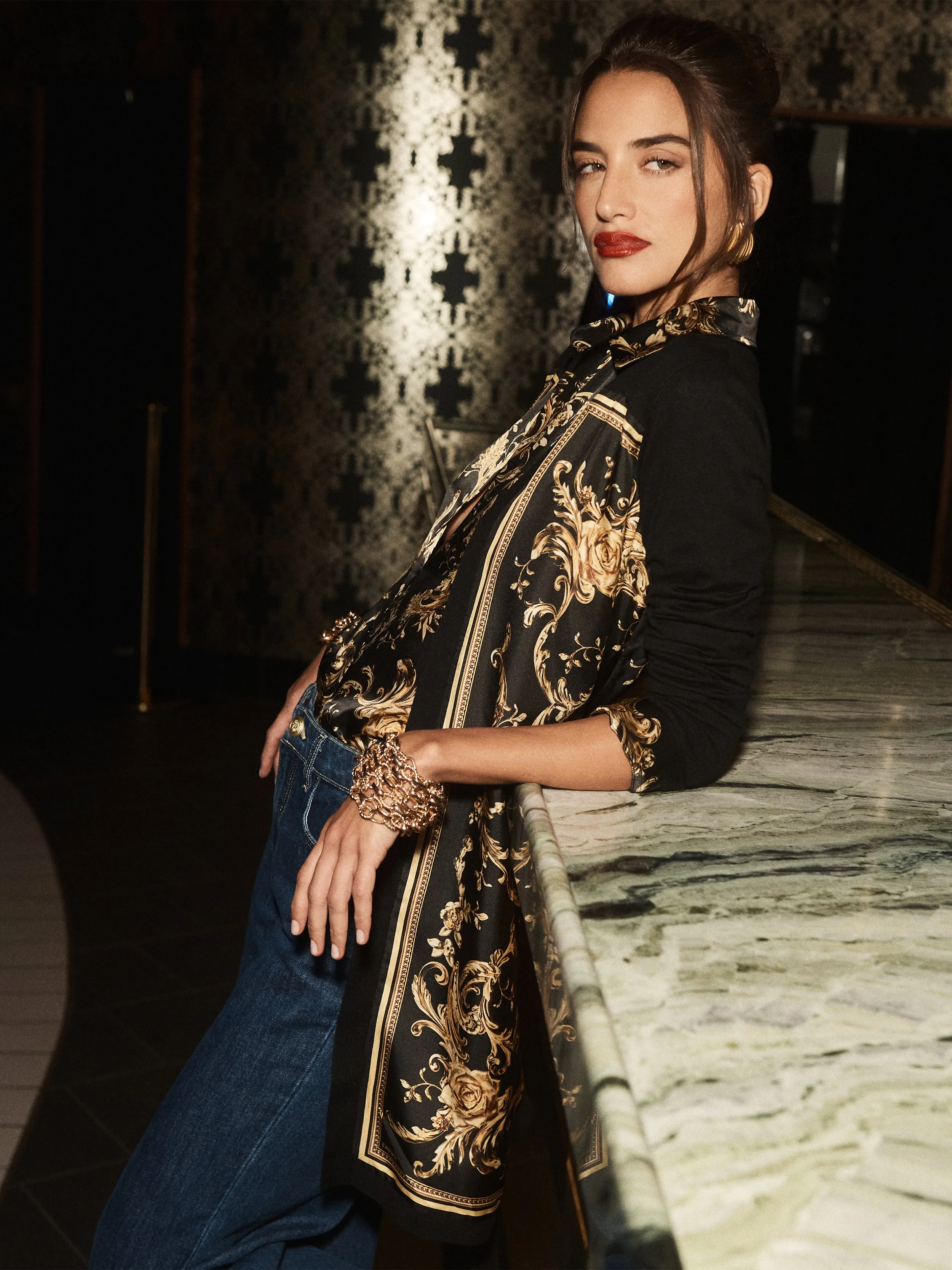 Beverly Silk Panel Cardigan