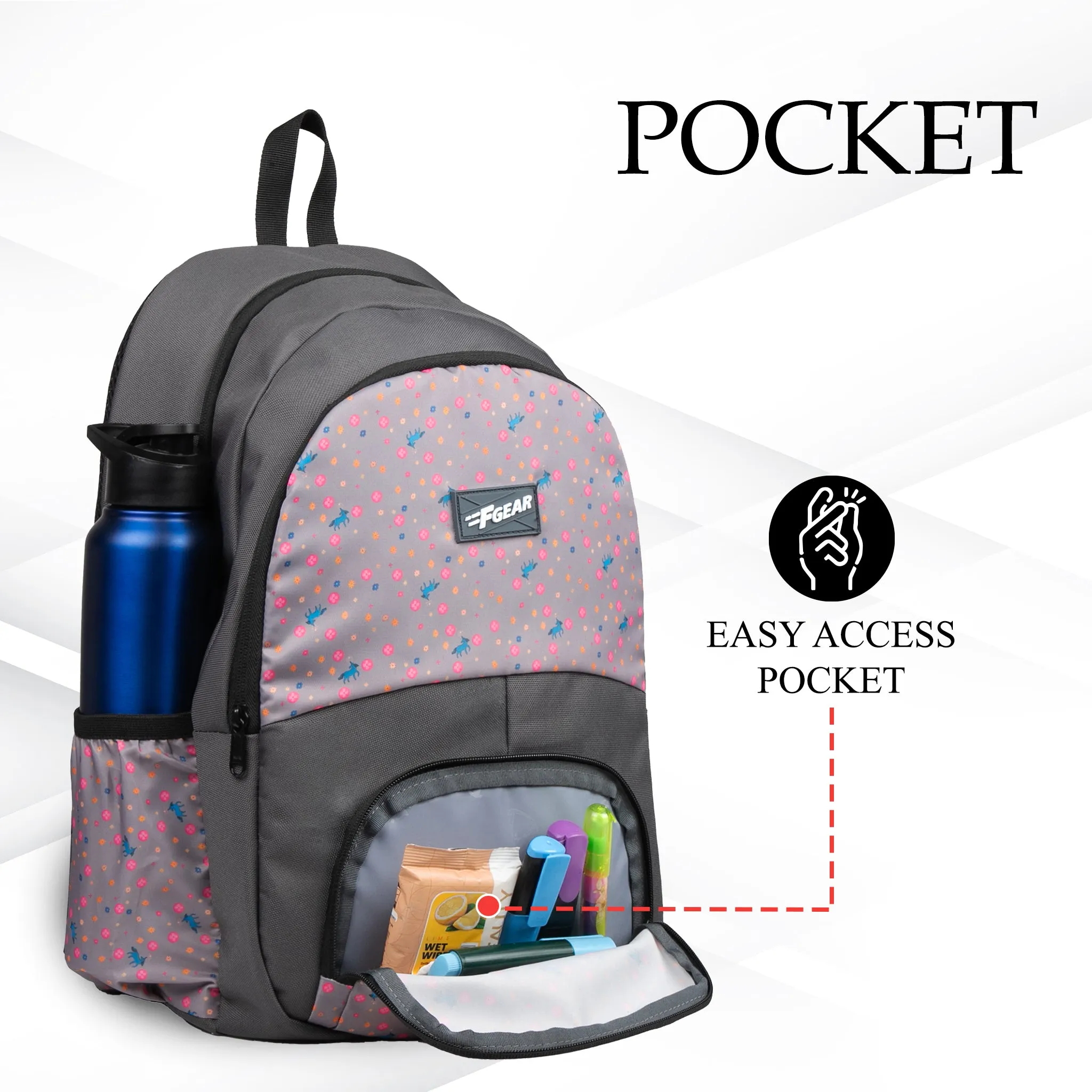 Bora 21L Grey Centifolia Backpack