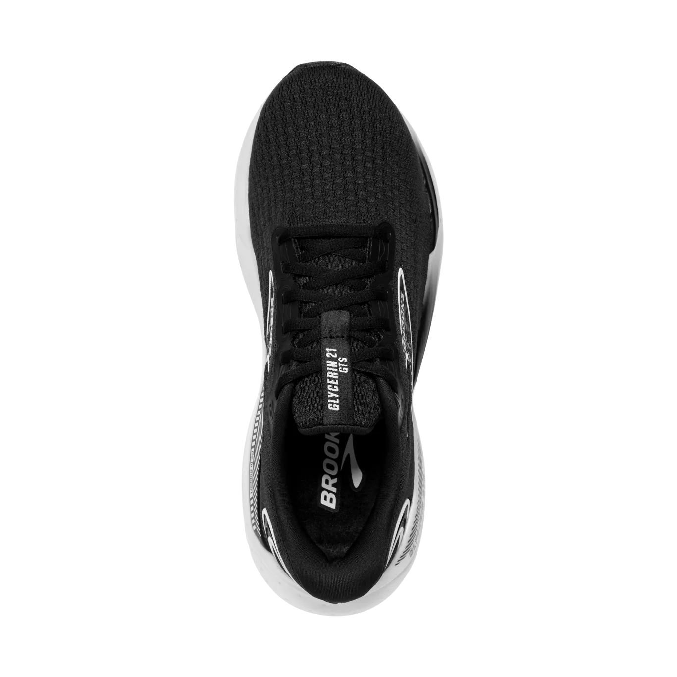 Brooks Glycerin GTS 21 (D Width) - Black/ White (Mens)