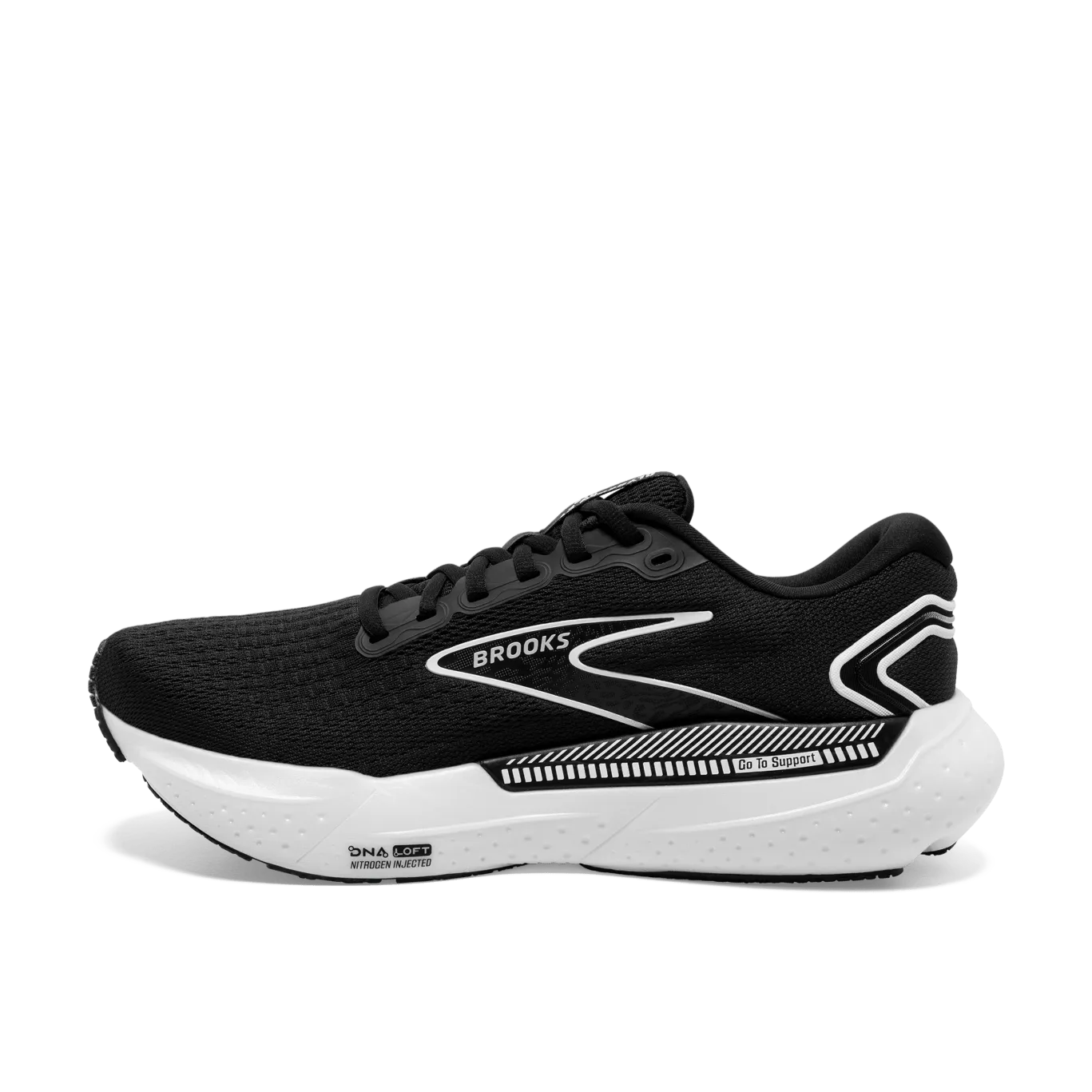 Brooks Glycerin GTS 21 (D Width) - Black/ White (Mens)