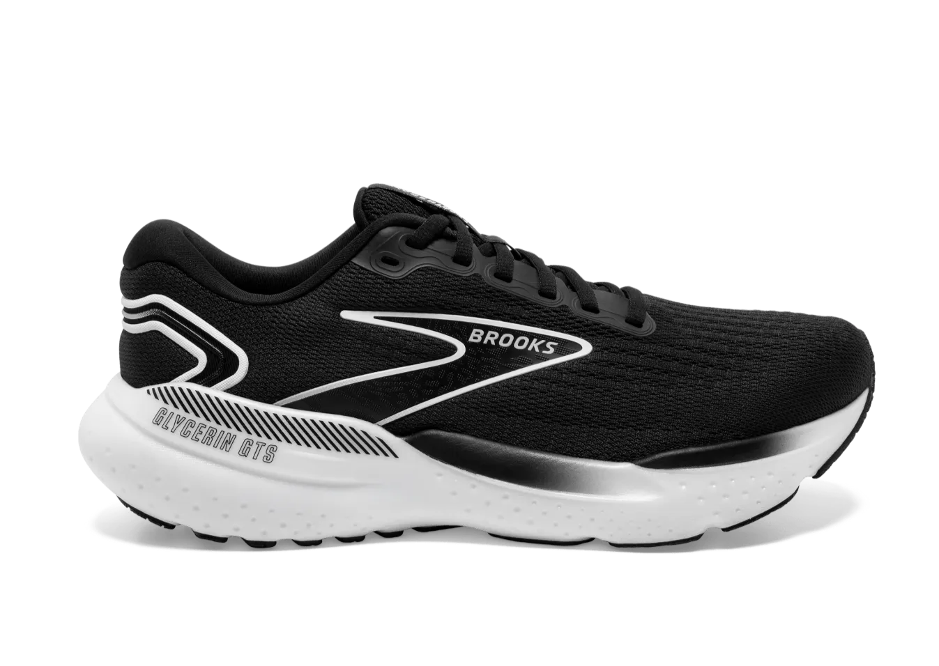 Brooks Glycerin GTS 21 (D Width) - Black/ White (Mens)