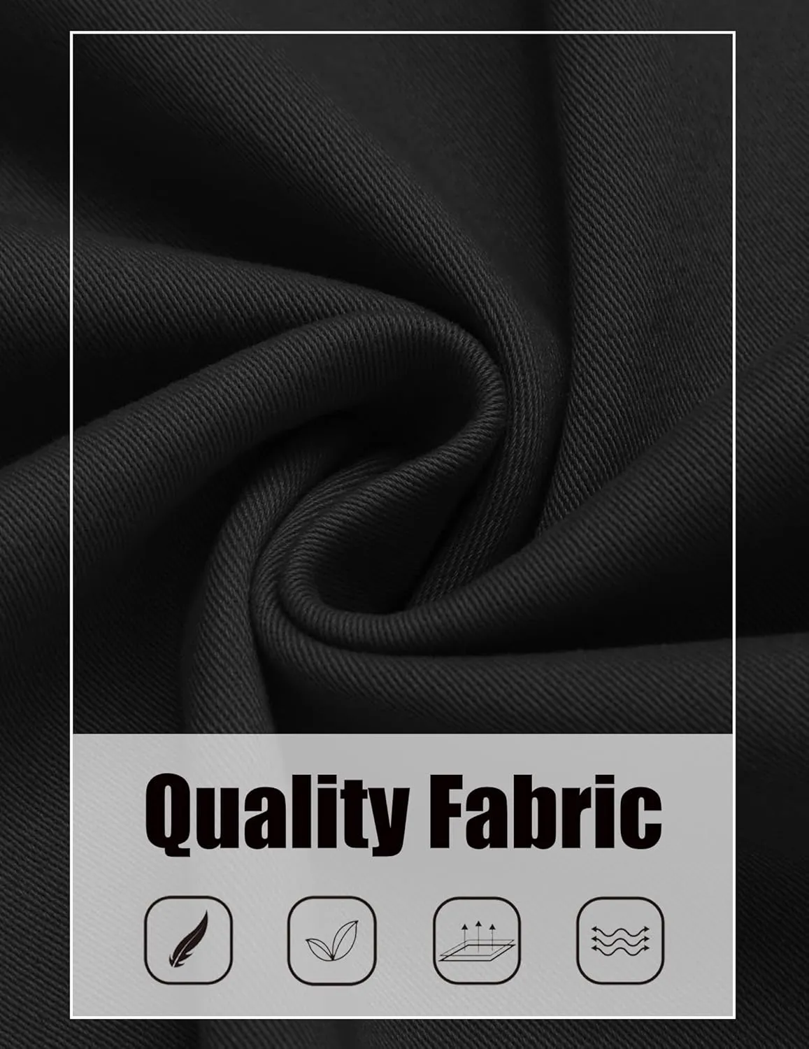 COOFANDY Men's Cotton Cargo Pants Relaxed Fit Elastic Waist Casual Pants Stretch Work Cargo Pant with Pockets