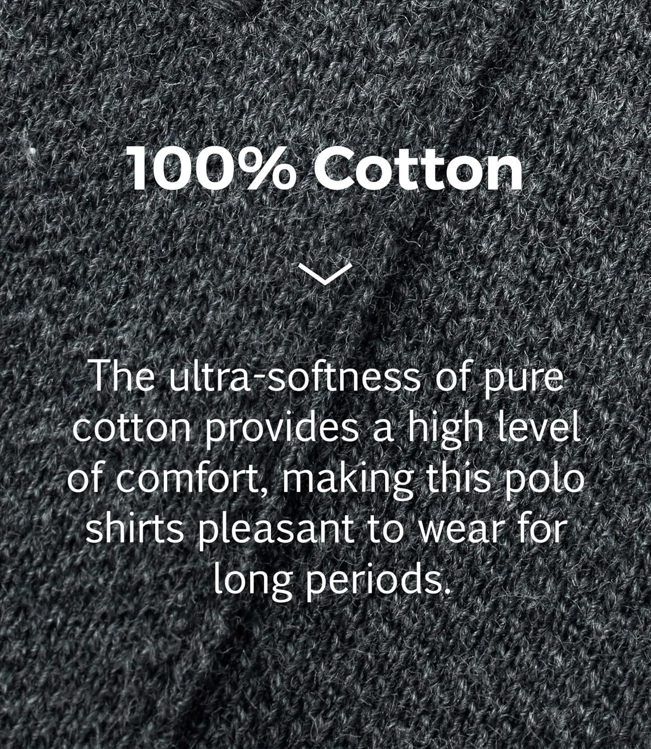 Cotton Pique Polo Shirts for Men Long Sleeve Casual Comfort Moisture Wicking Regular Fit