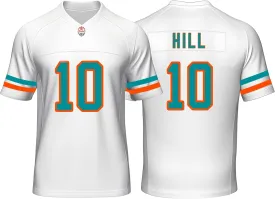 Custom Mens/Youth Football Stitched T-Shirt for Sports Fan Green/White No Brand/Logos