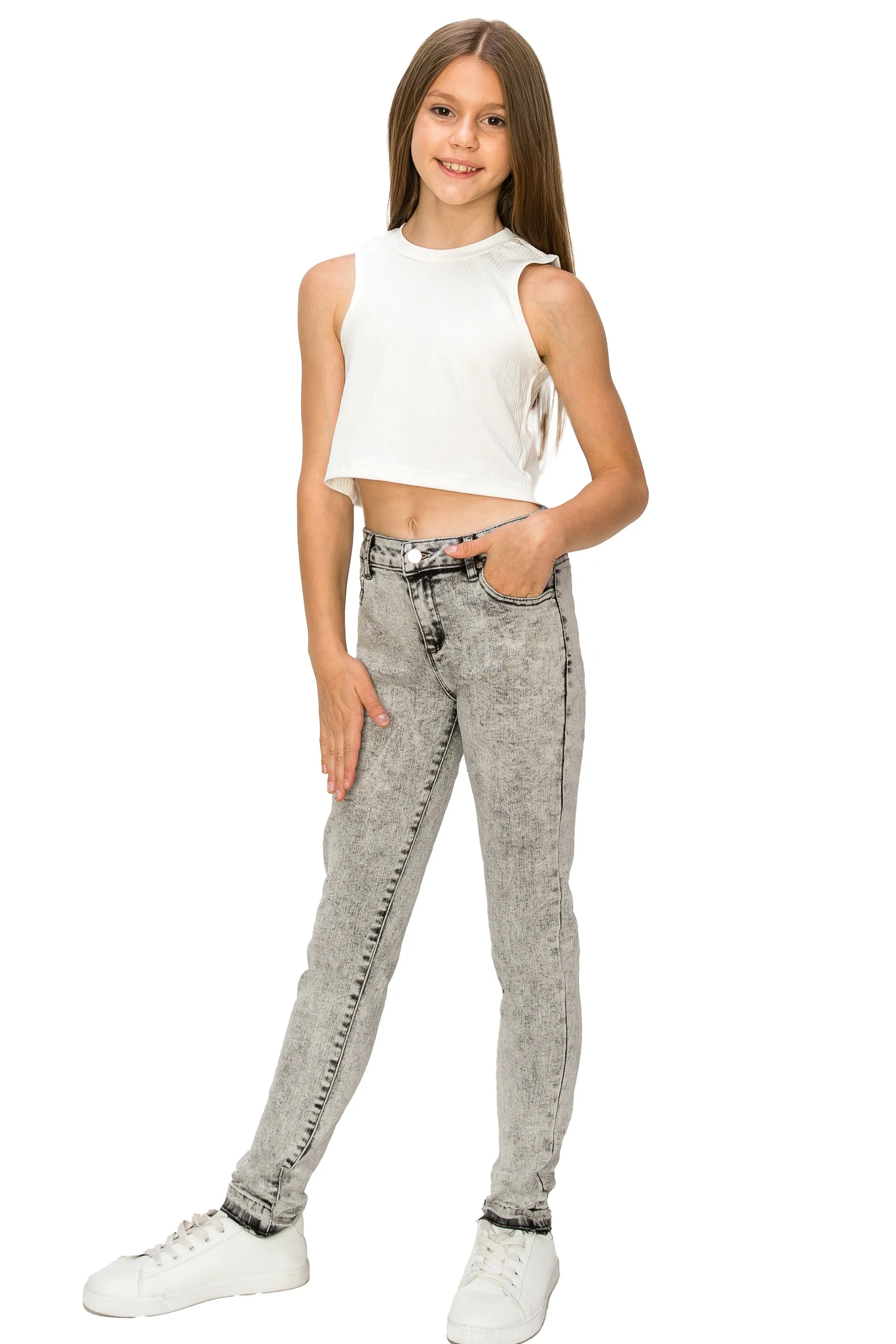 Diane - Mid Rise Skinny With Released Hem