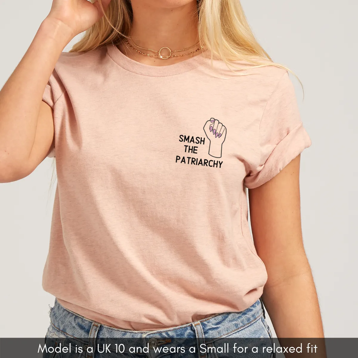 Embroidered Smash The Patriarchy Feminist T-Shirt