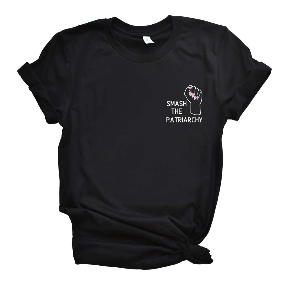 Embroidered Smash The Patriarchy Feminist T-Shirt
