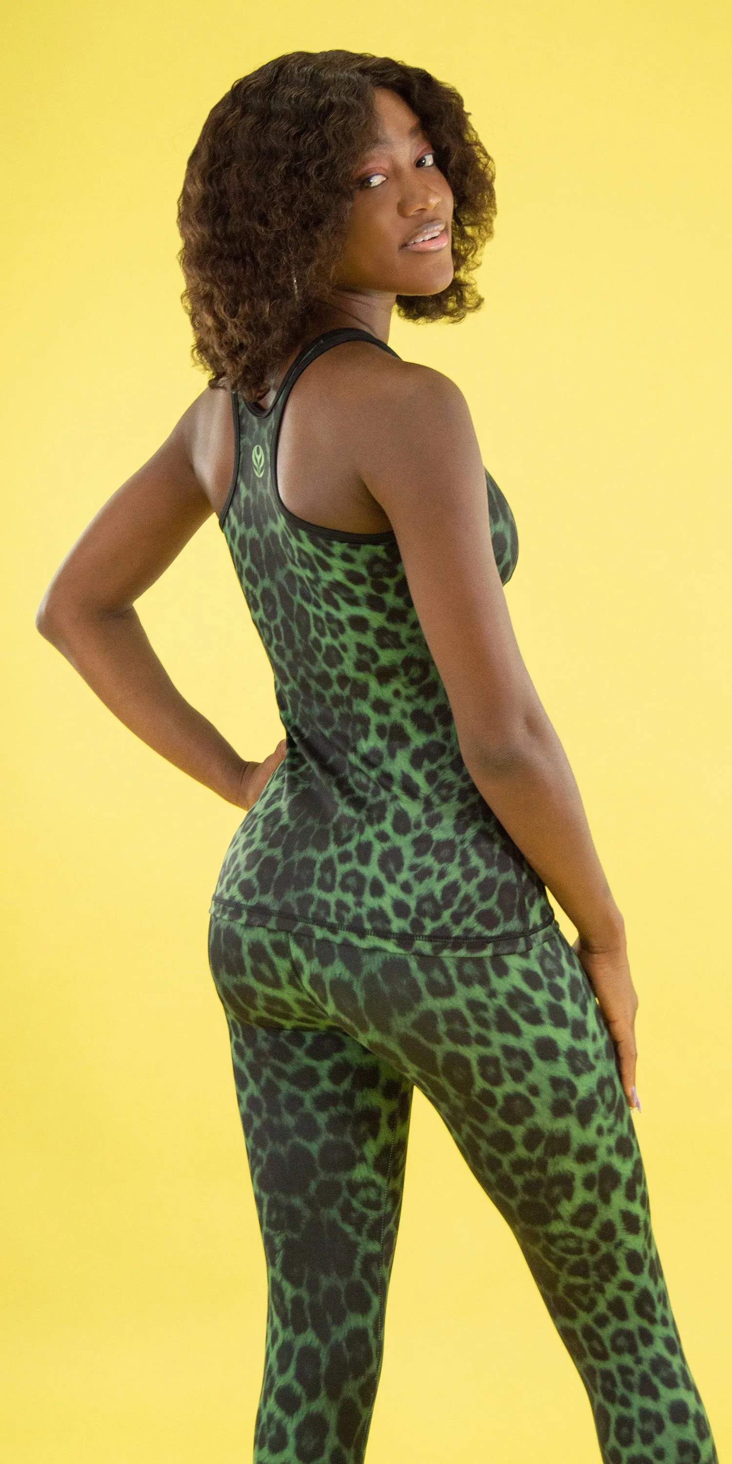 Emerald Leopard - Sports Bra Tank