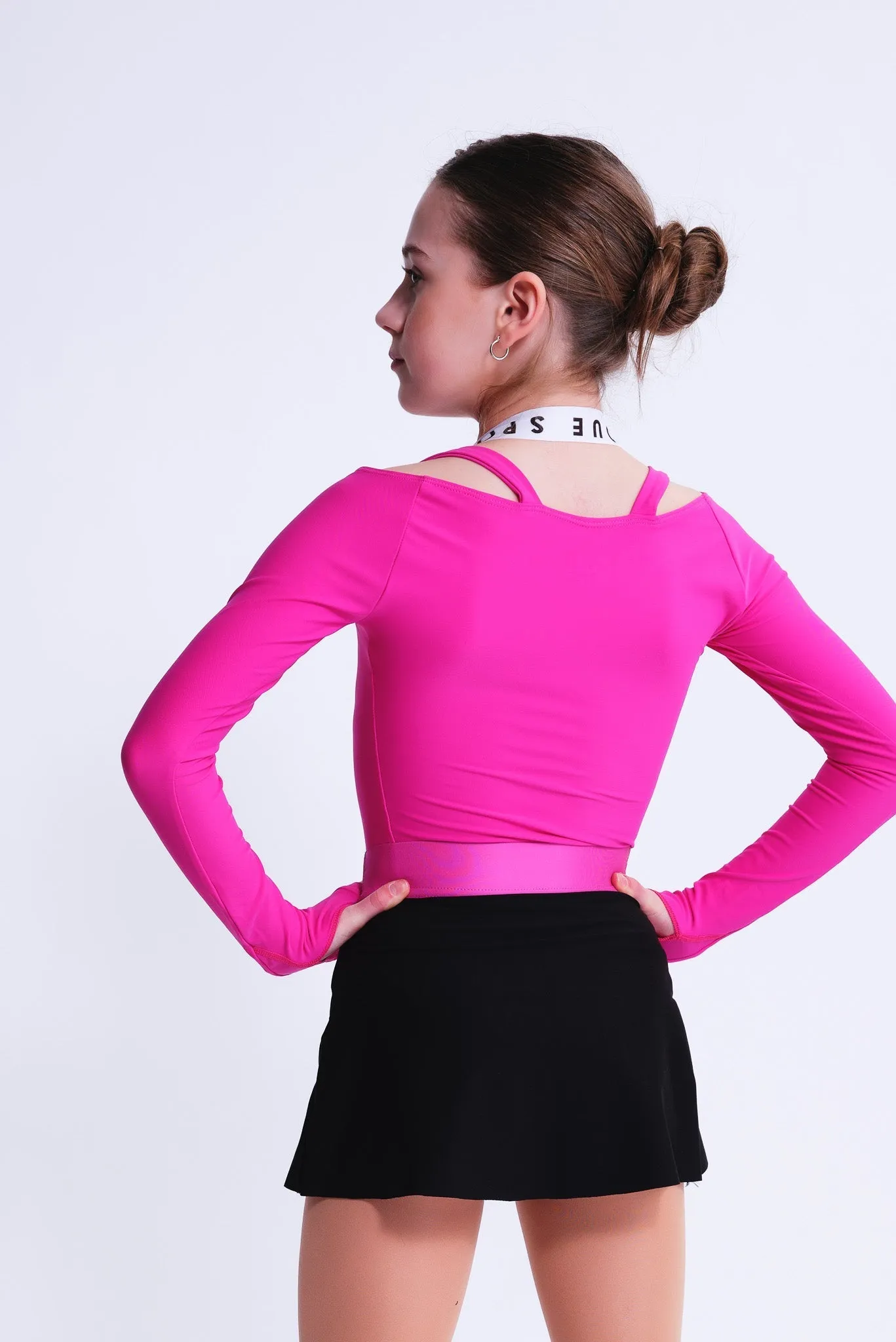 Fearless Long-Sleeve Top in Fuchsia
