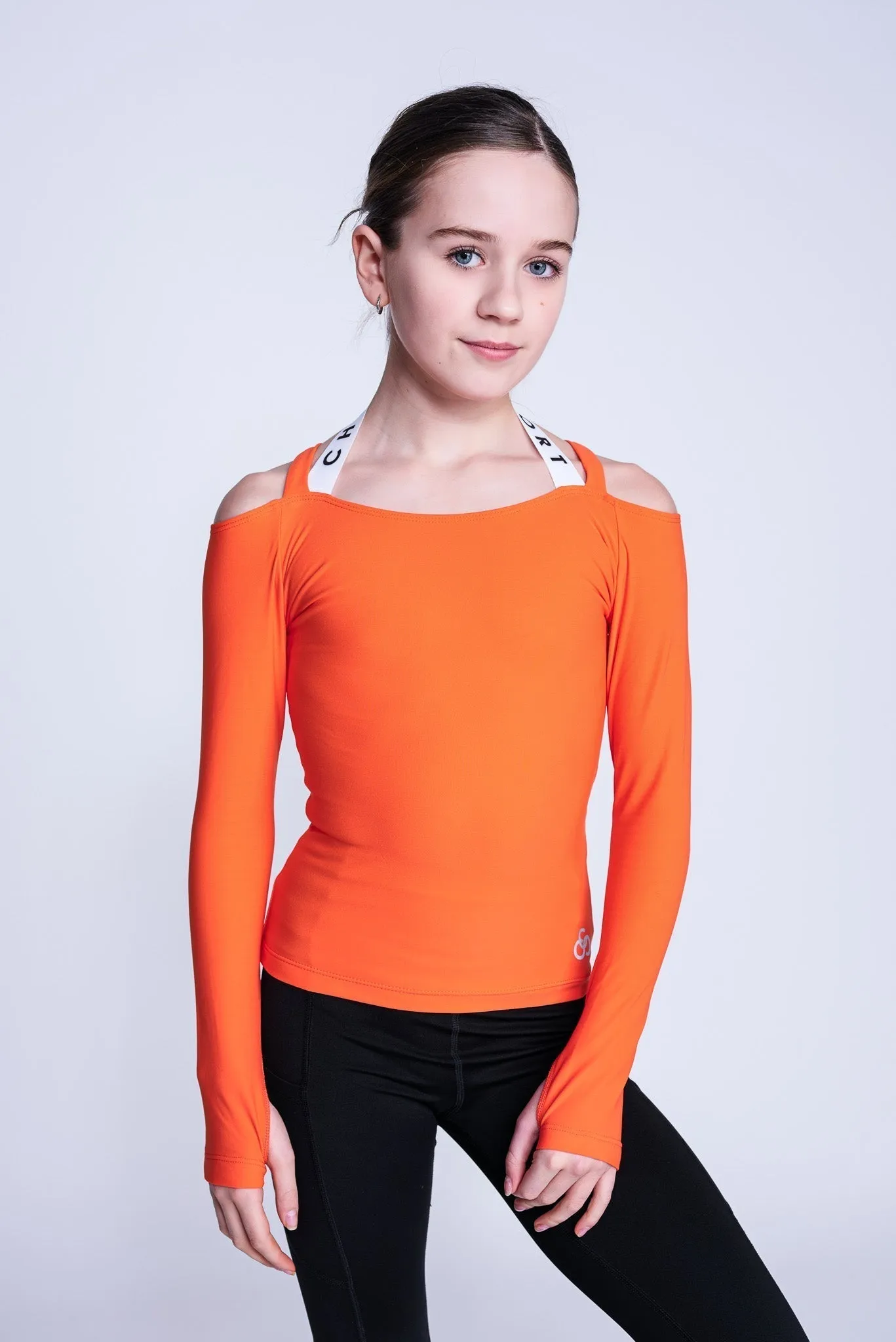 Fearless Long-Sleeve Top in Orange