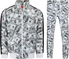 G-Style USA Men's Tiger Pattern Tracksuit Sets