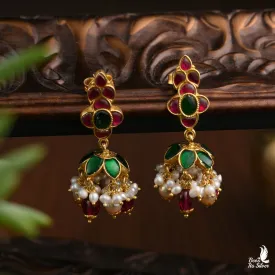 Gold Plated Jhumka - 3891