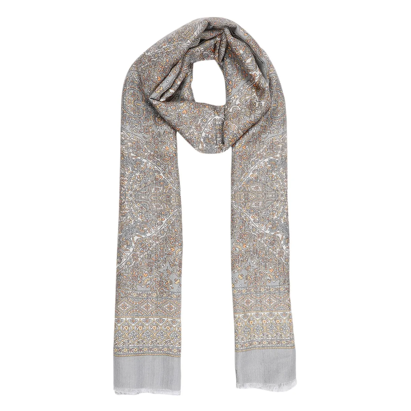 Gulshan Grey Wool Blend Stole