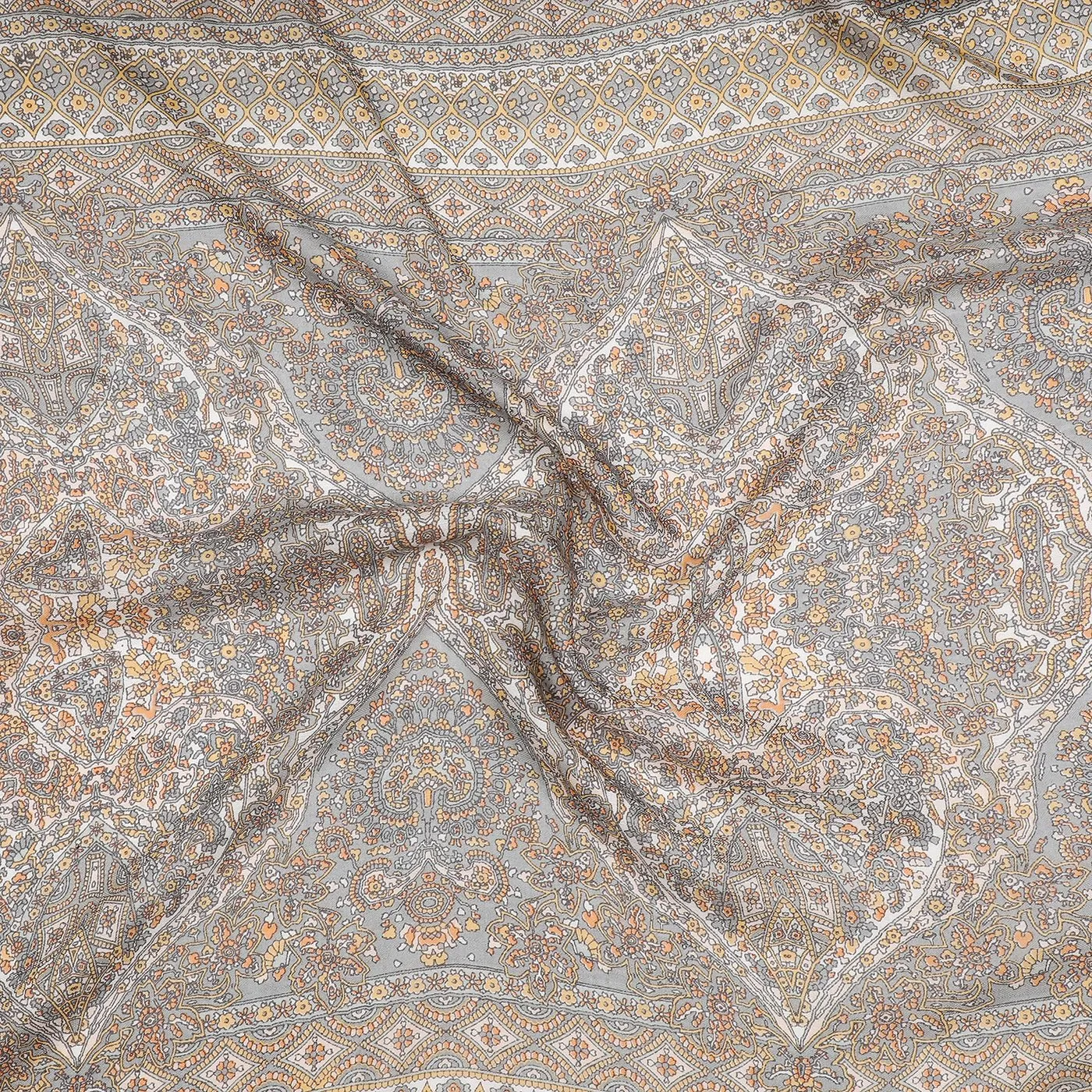 Gulshan Grey Wool Blend Stole
