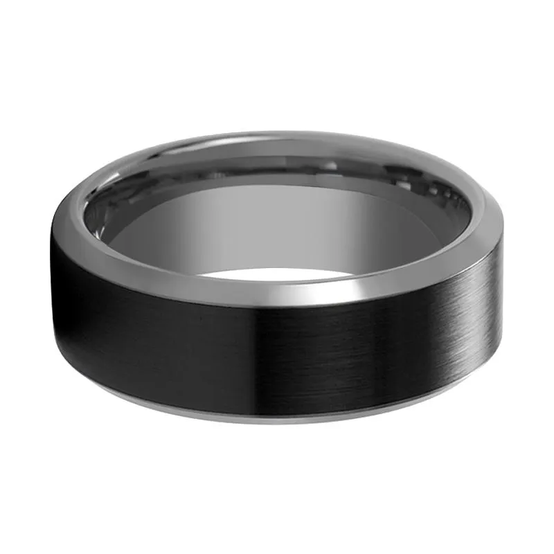 IAN | Tungsten & Ceramic Ring Black