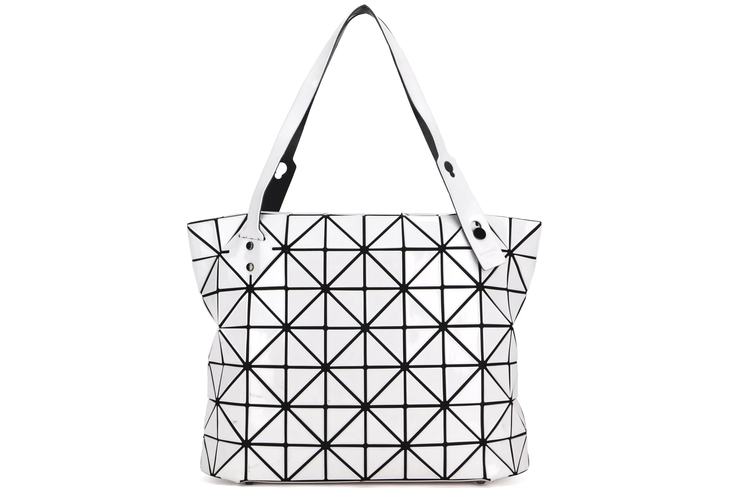 ISSEY MIYAKE BAO BAO TOTE, WHITE COLOR, W10 X H7, NO DUST COVER