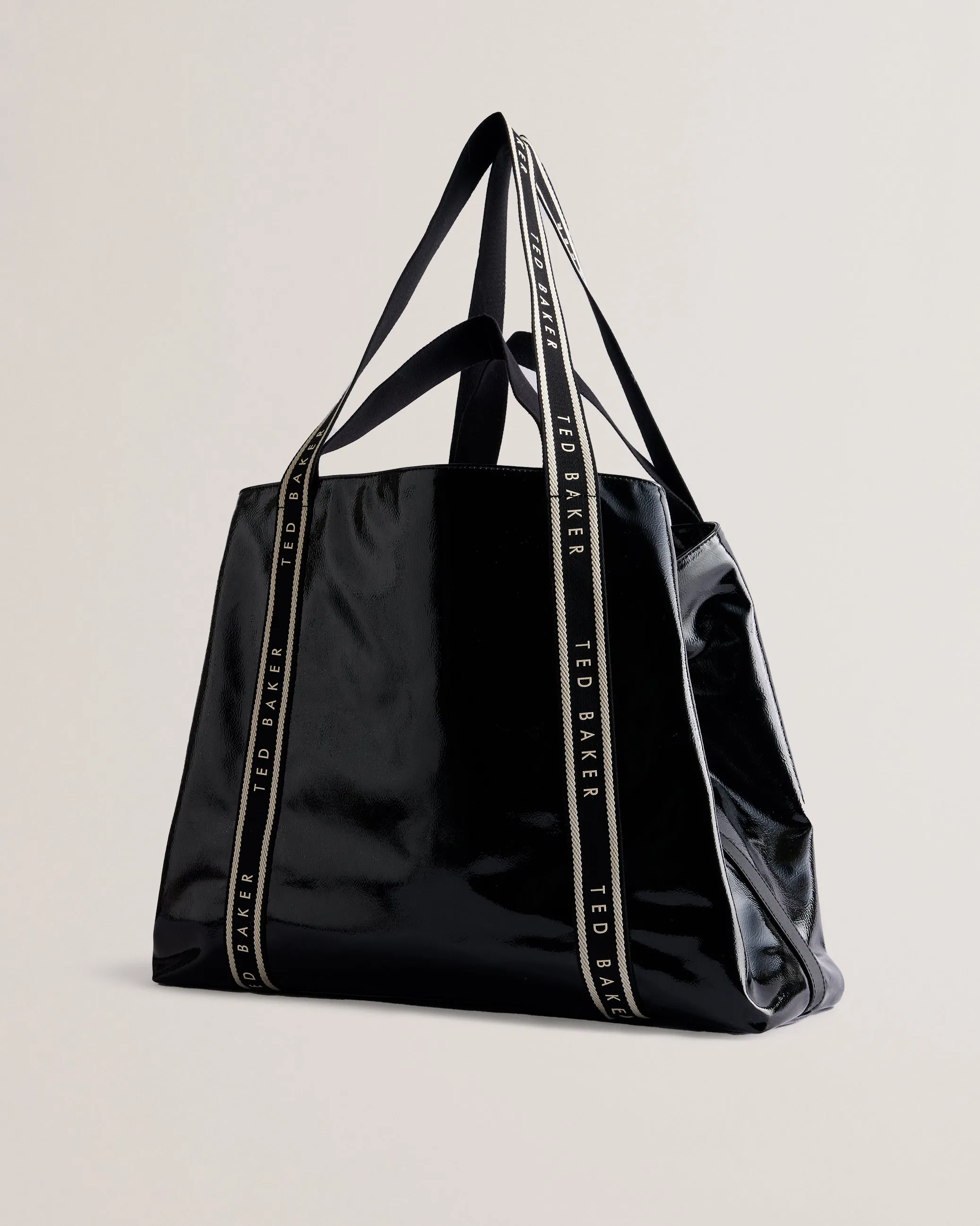 Jijee Oversized Crinkle Shopper Bag Black