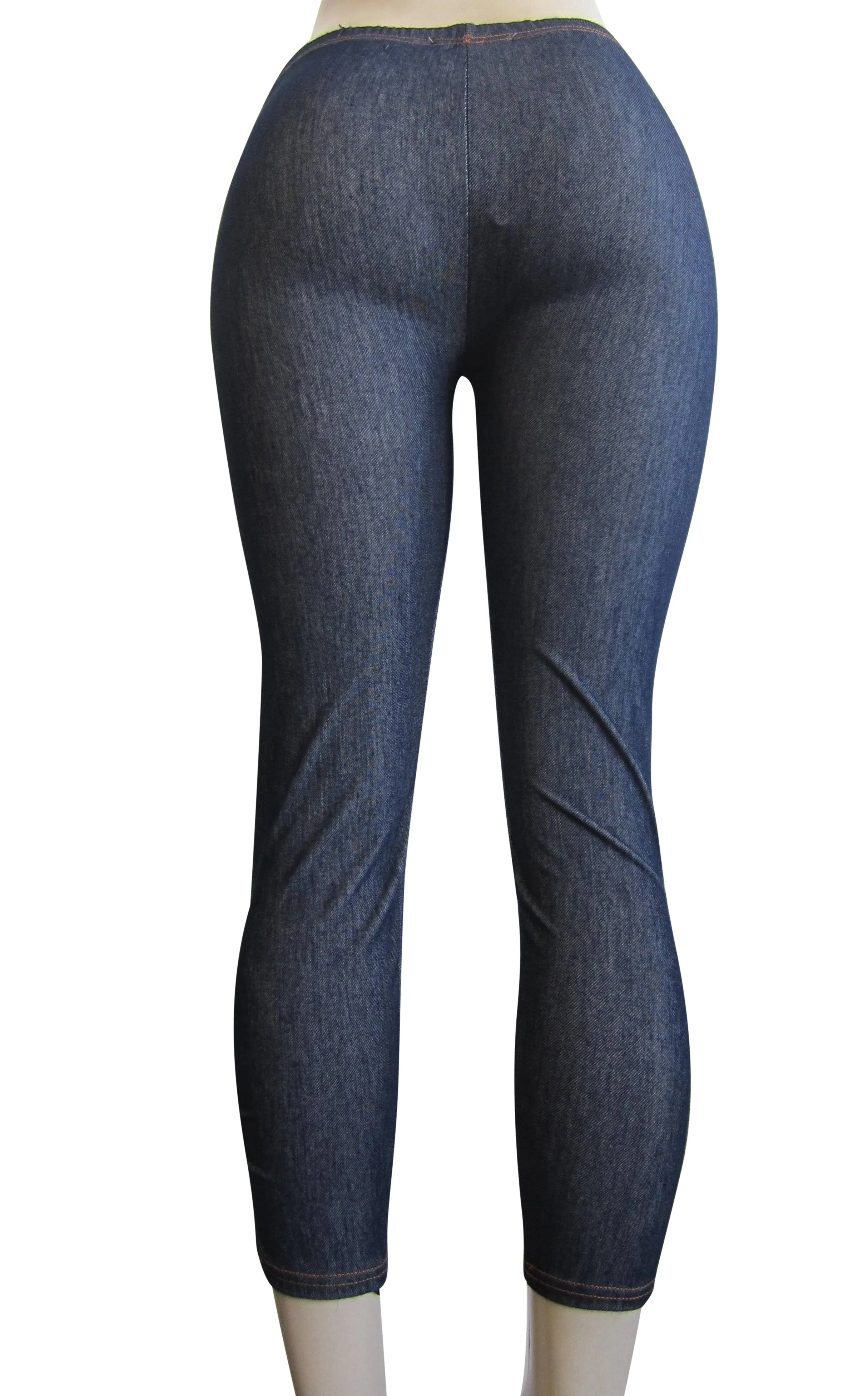 Leggings - Capri Denim Look  (FAB-11292)