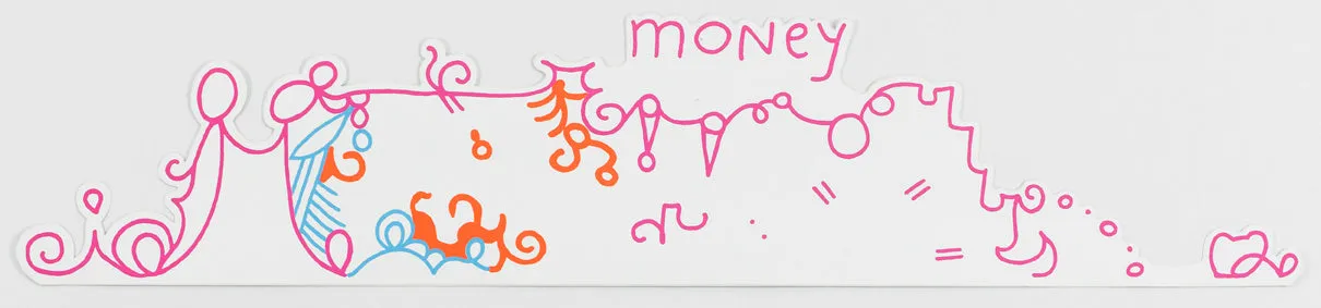 Lily van der Stokker, "Money", 1999