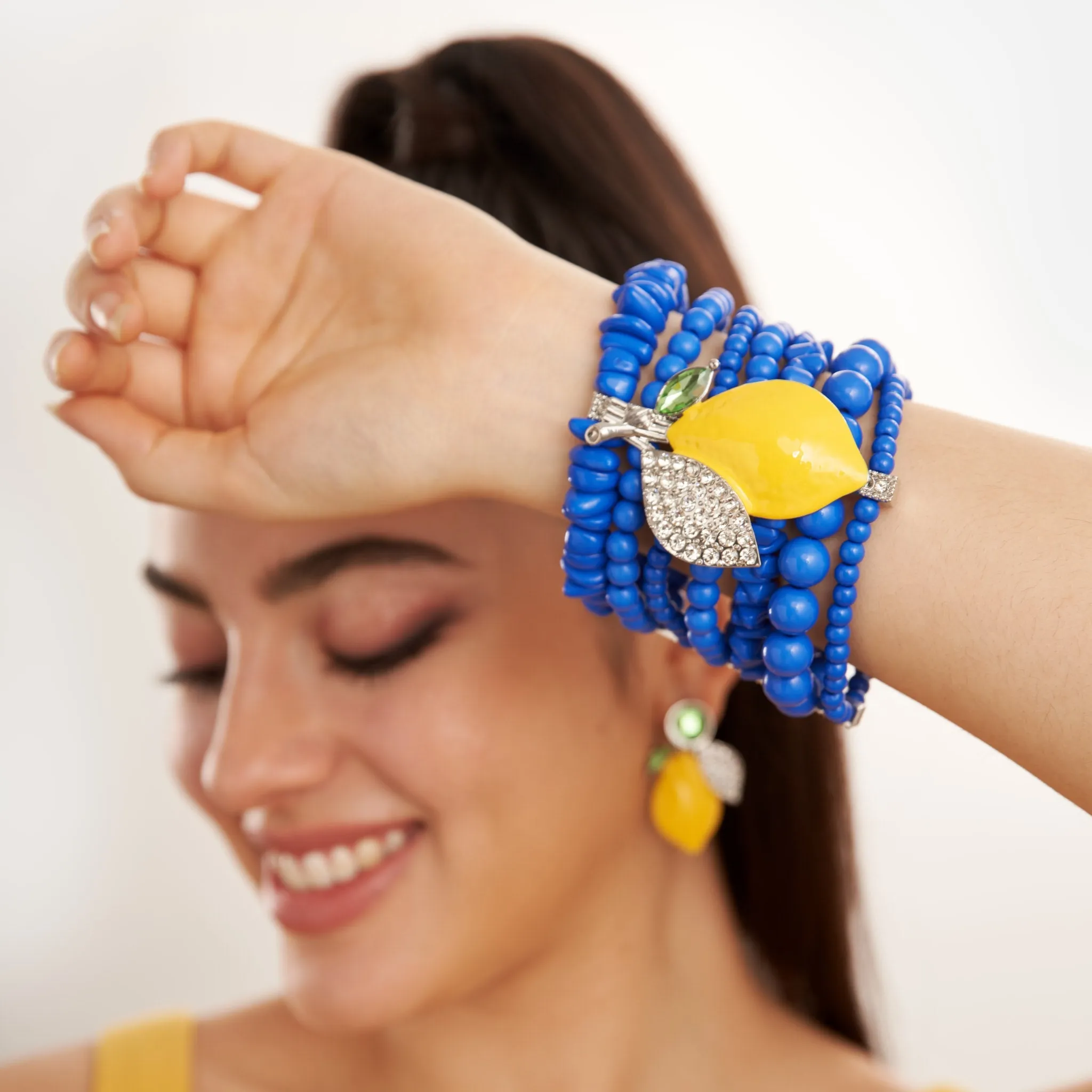 Lola Stretch Bracelet - Lemon