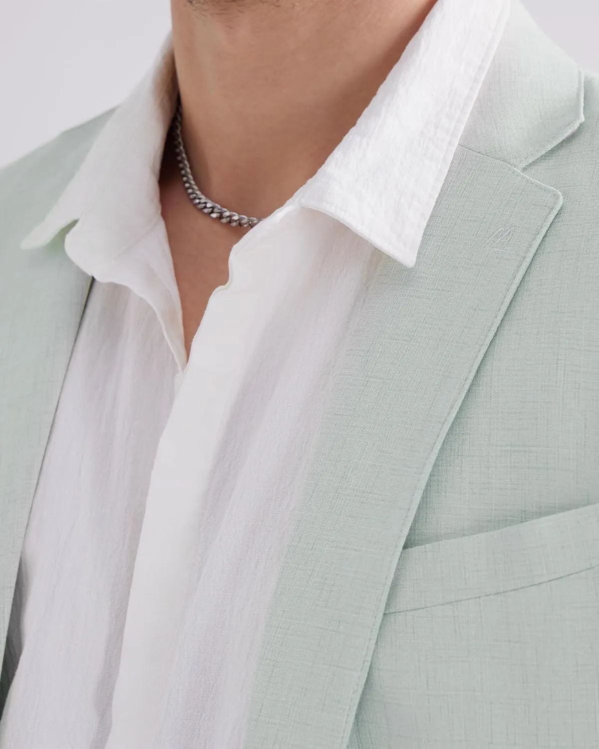 MAGE MALE Mens Blazer Casual Linen Sport Coat Lightweight Two Buttons Suit Jackets