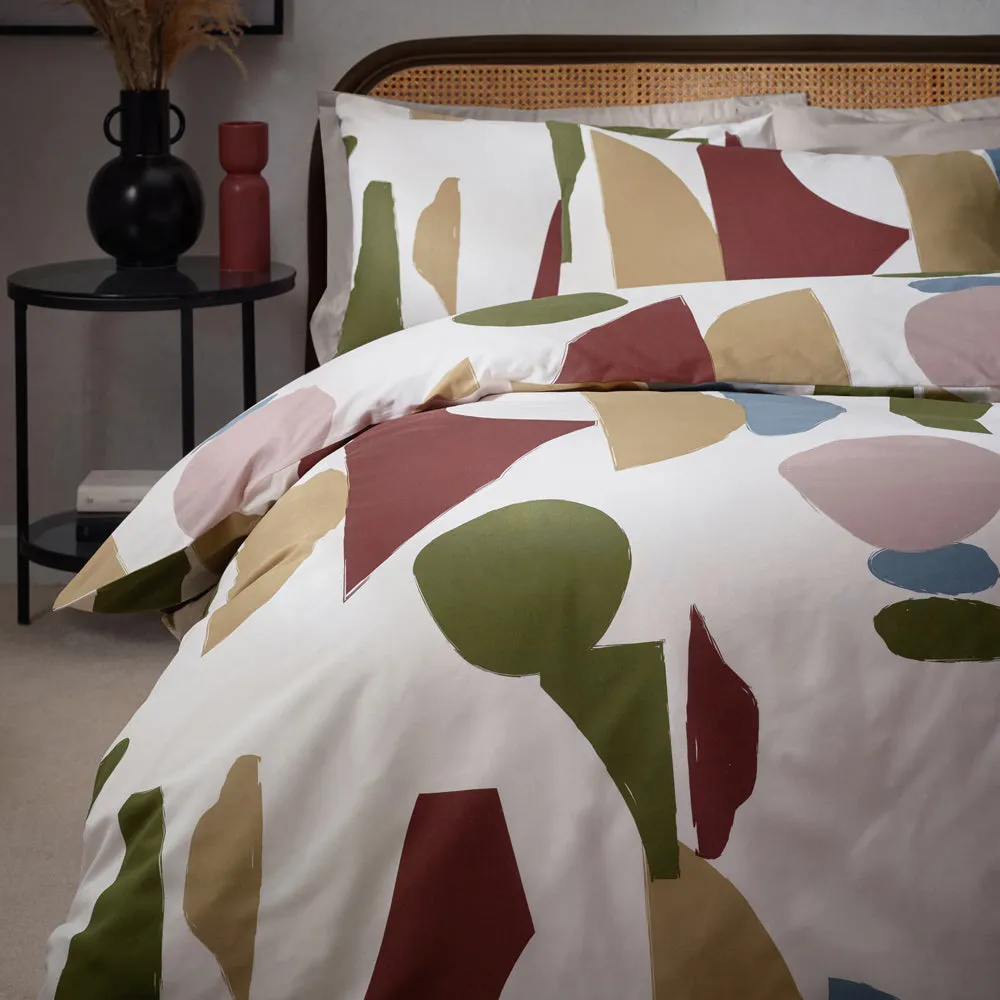 Meta Abstract Cotton Rich Duvet Cover Set Multicolour