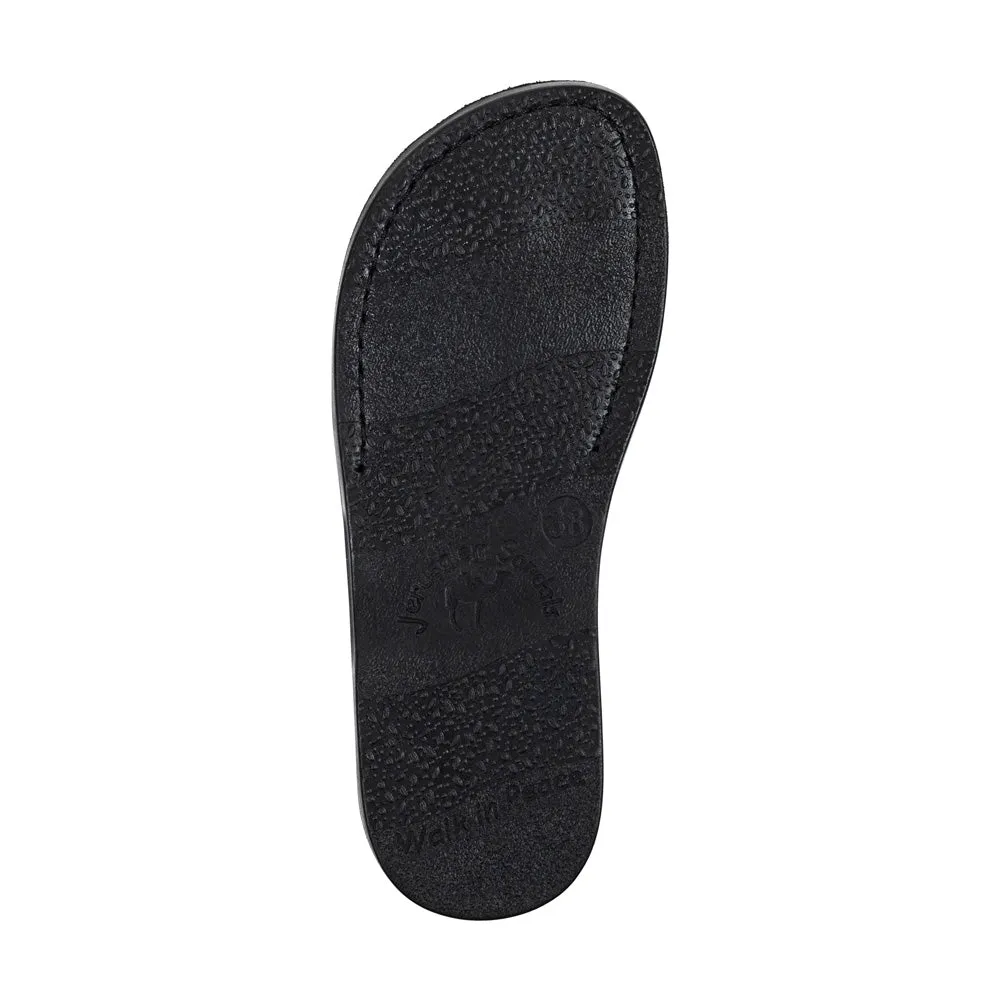 Mia - Leather Backstrap Sandal | Black