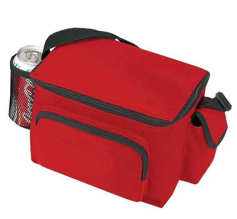 Multi-Pocket Polyester Cooler Lunch Bags