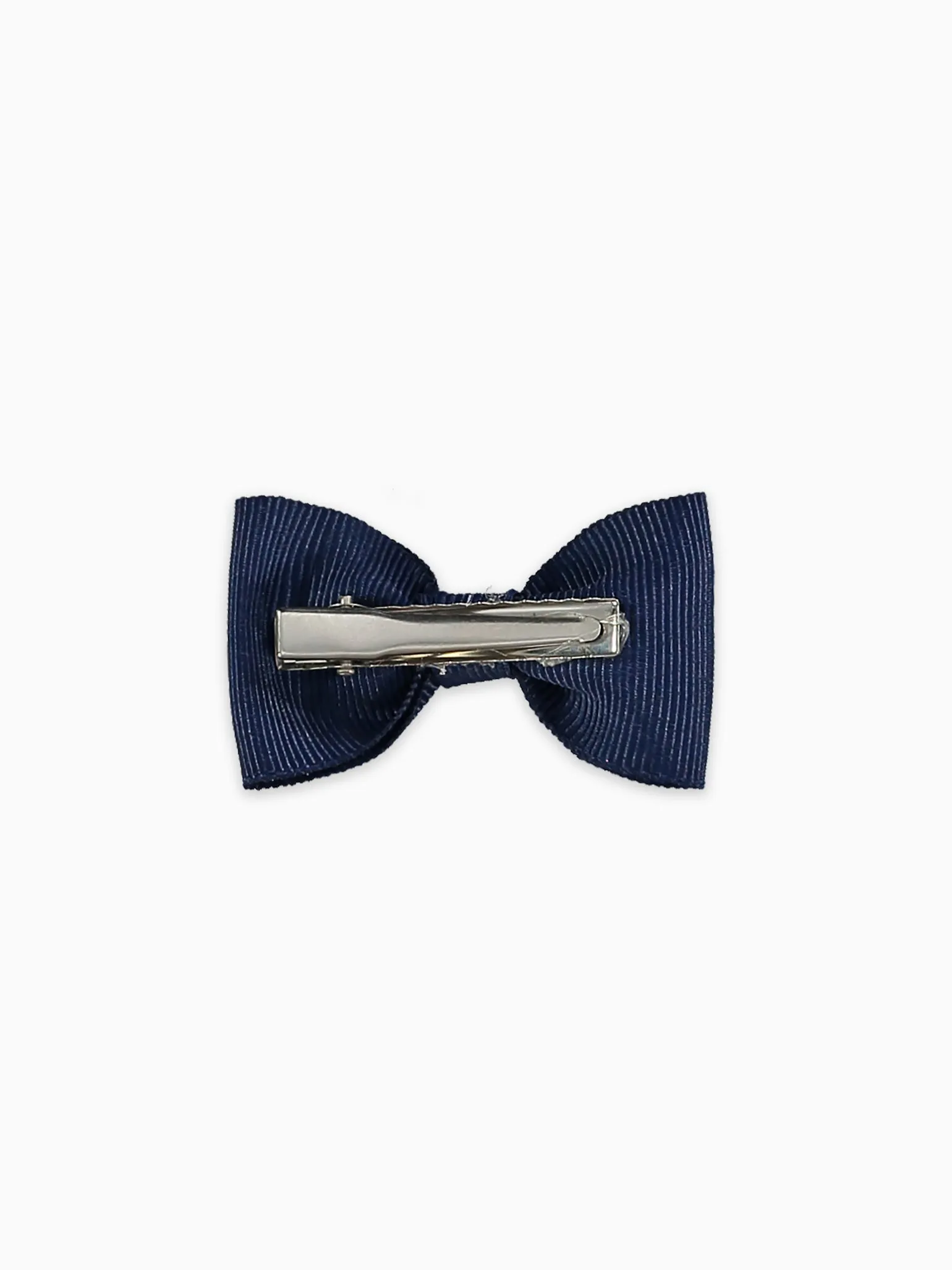 Navy Blue Small Bow Girl Clip