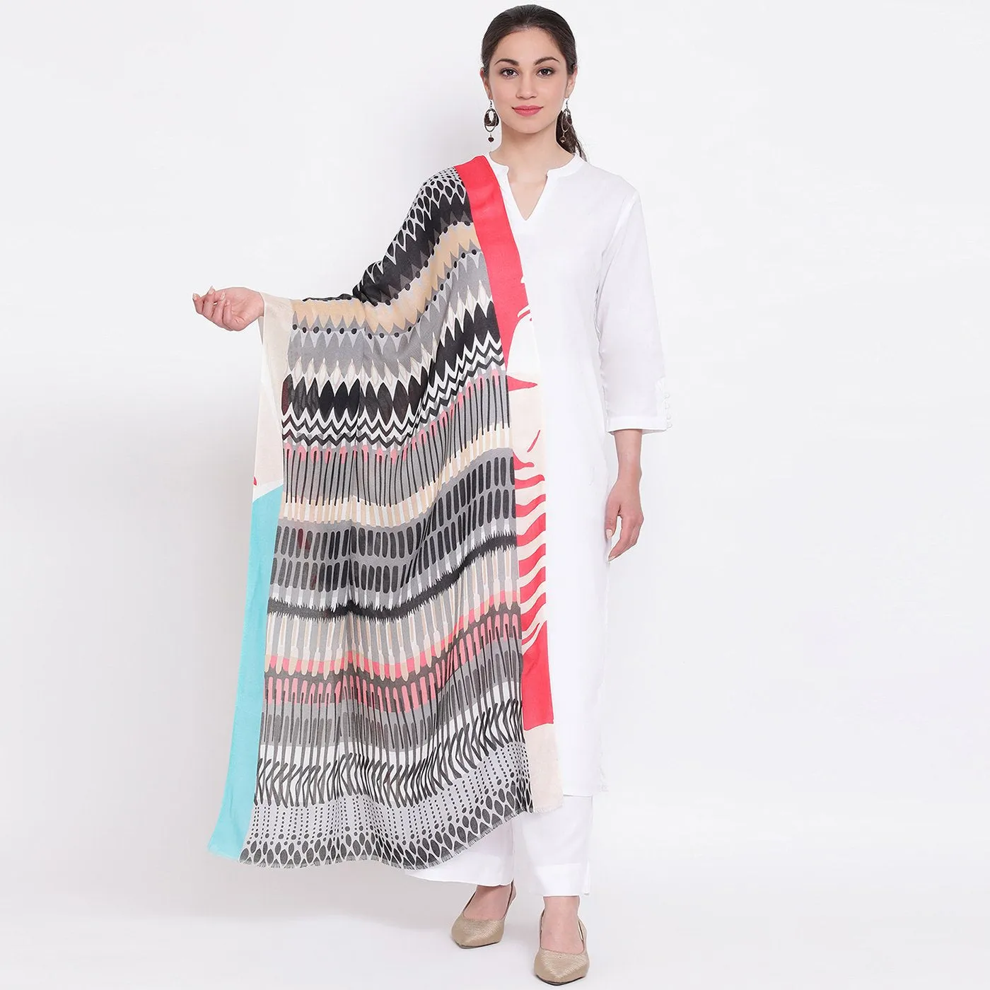 Pankti Modal Silk Printed Stole