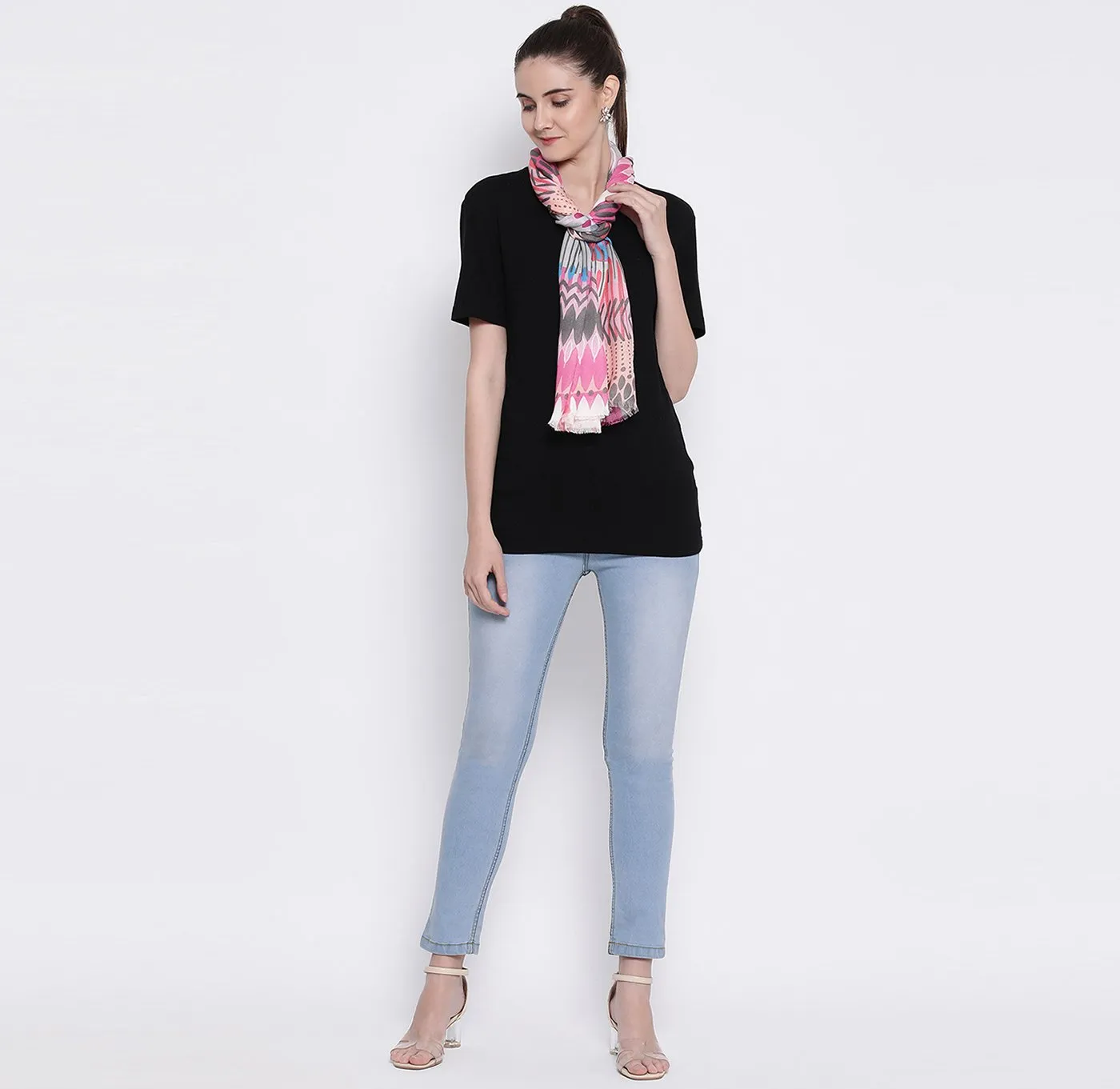Pankti Modal Silk Printed Stole