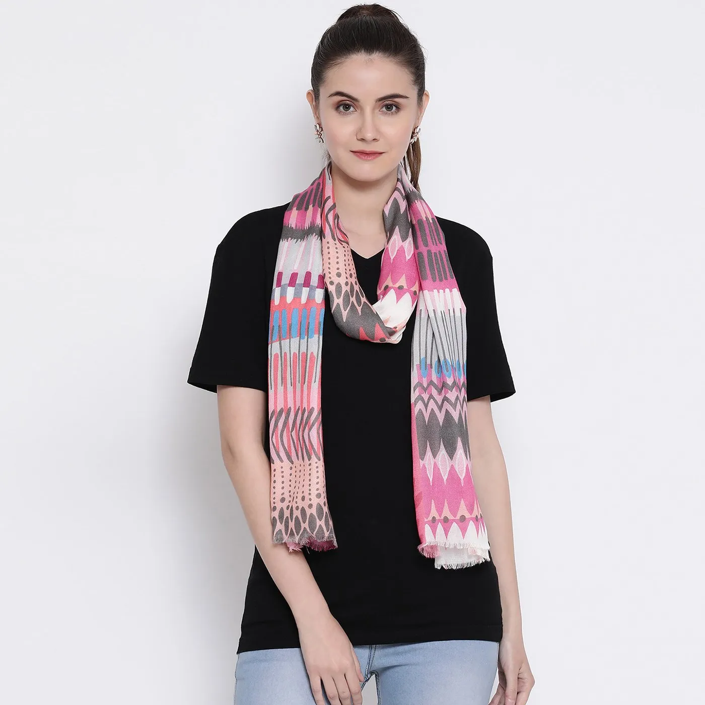 Pankti Modal Silk Printed Stole