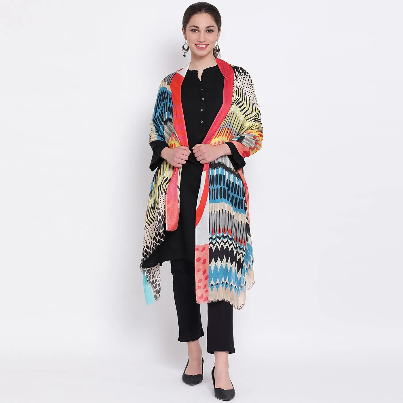 Pankti Modal Silk Printed Stole