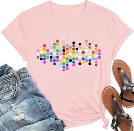 Rainbow Pride Tshirt LGBTQ T-Shirt Embroidered Pride Gay Shirt Trans Ally Shirt Festival Tee Tops