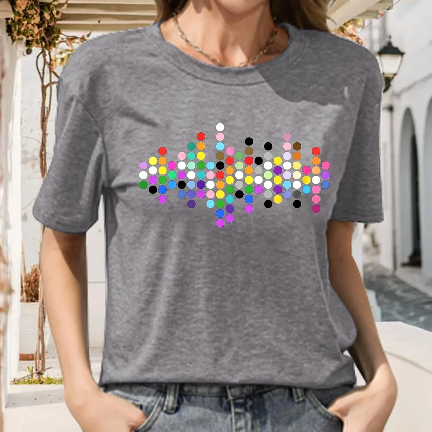 Rainbow Pride Tshirt LGBTQ T-Shirt Embroidered Pride Gay Shirt Trans Ally Shirt Festival Tee Tops