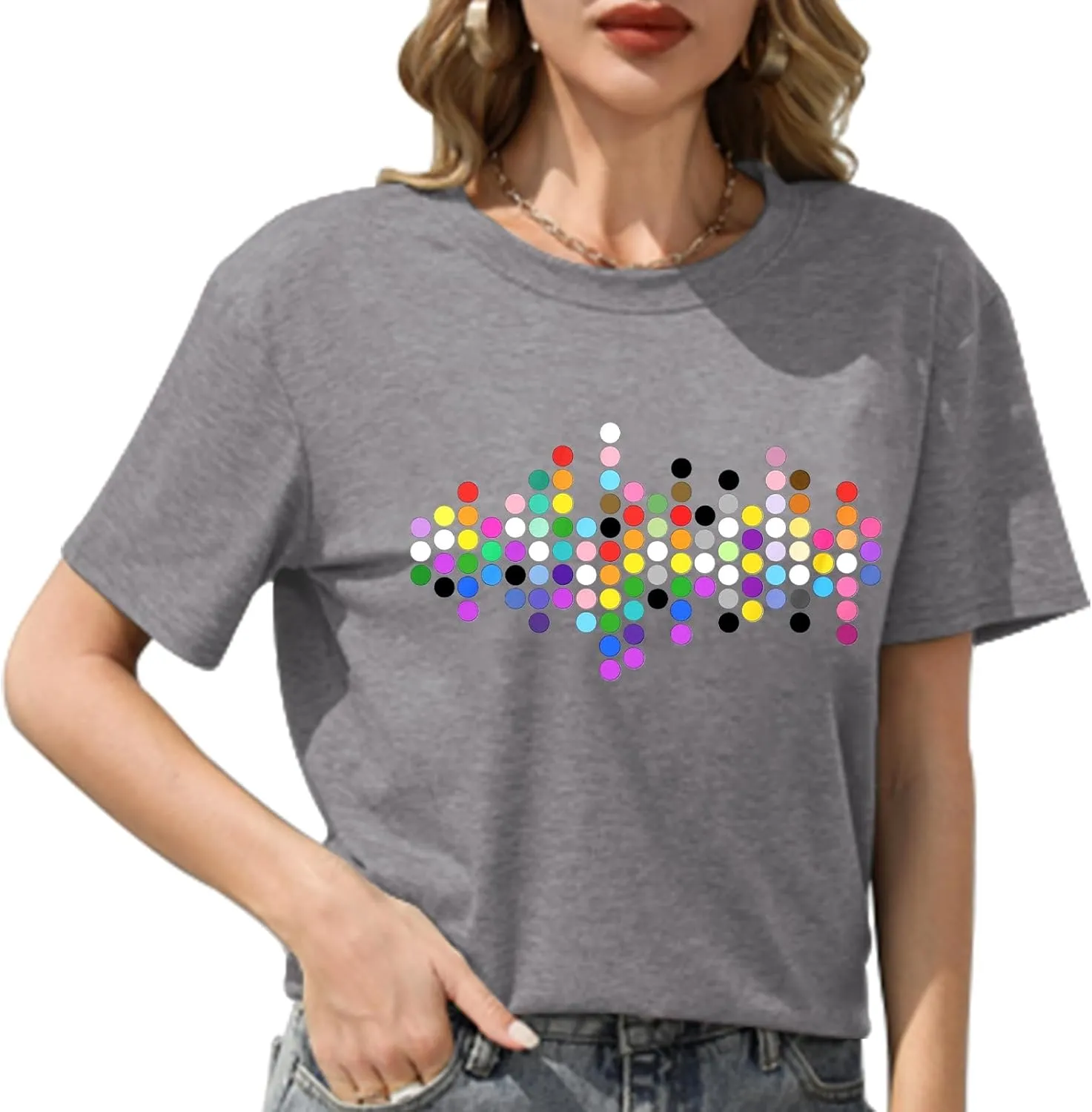 Rainbow Pride Tshirt LGBTQ T-Shirt Embroidered Pride Gay Shirt Trans Ally Shirt Festival Tee Tops