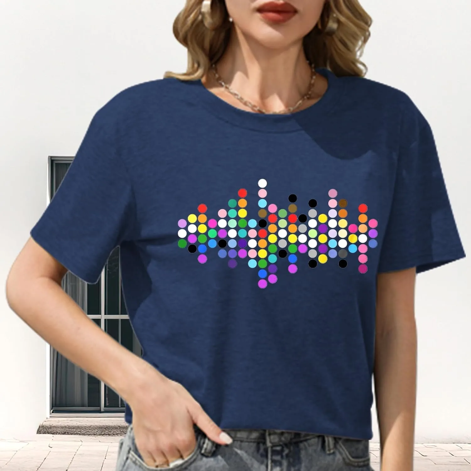Rainbow Pride Tshirt LGBTQ T-Shirt Embroidered Pride Gay Shirt Trans Ally Shirt Festival Tee Tops