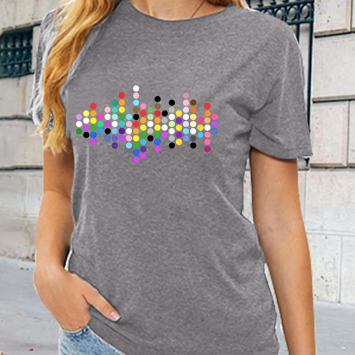 Rainbow Pride Tshirt LGBTQ T-Shirt Embroidered Pride Gay Shirt Trans Ally Shirt Festival Tee Tops