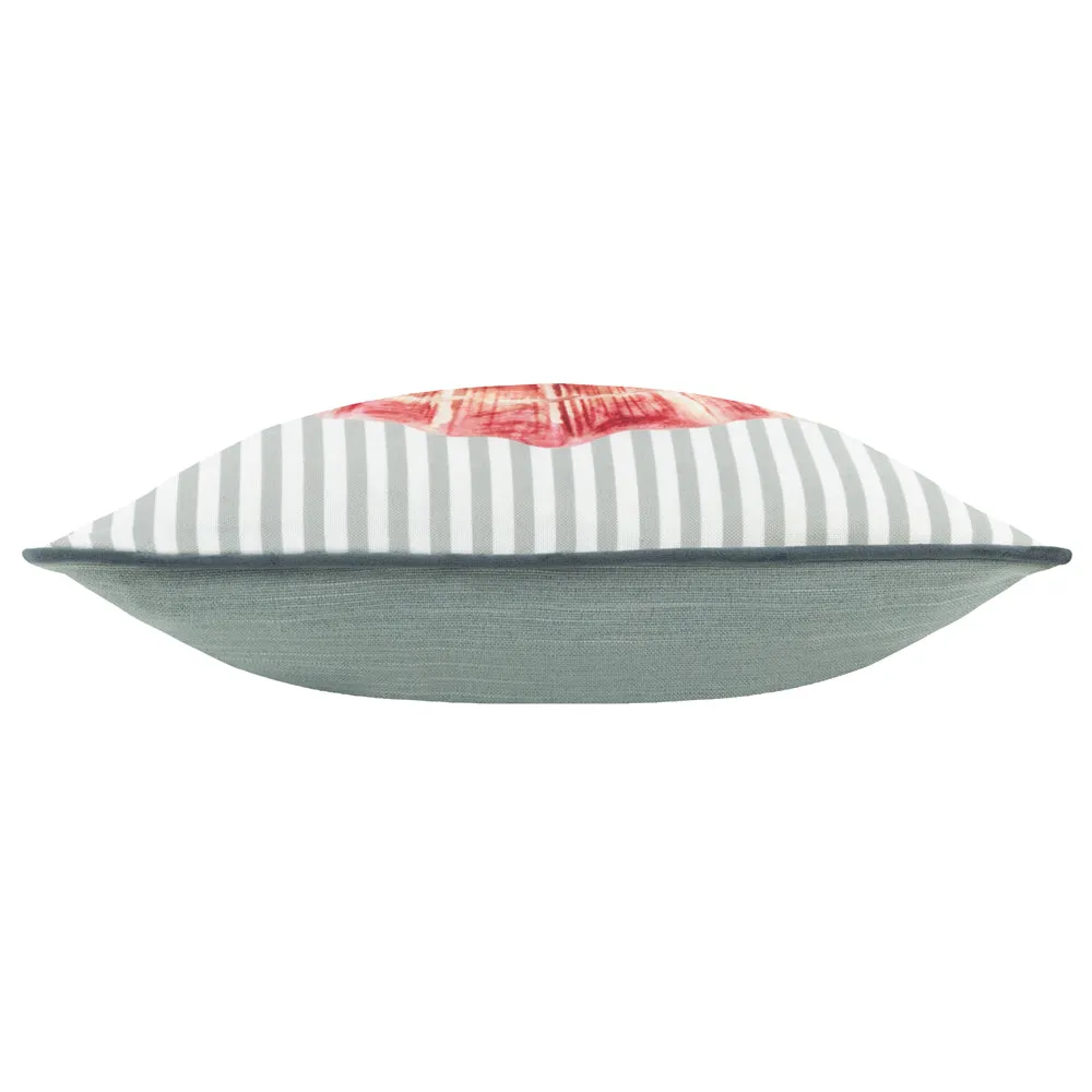 Salcombe Scallop Piped Cushion Multicolour