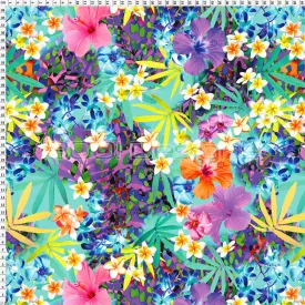 Spandex Jazzy Cat Teal