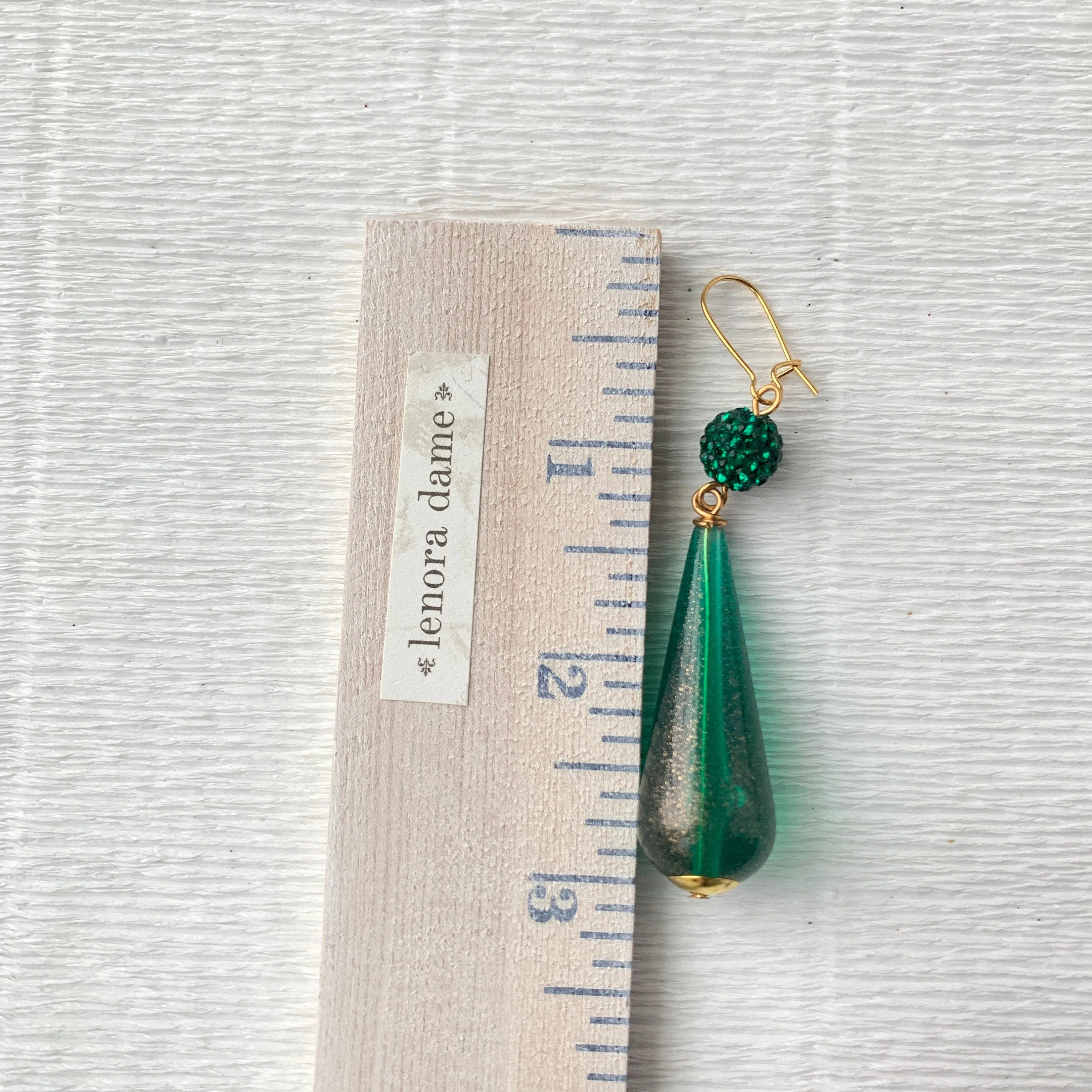 Teardrop Pave Rhinestone Earrings - 3 Color Options!