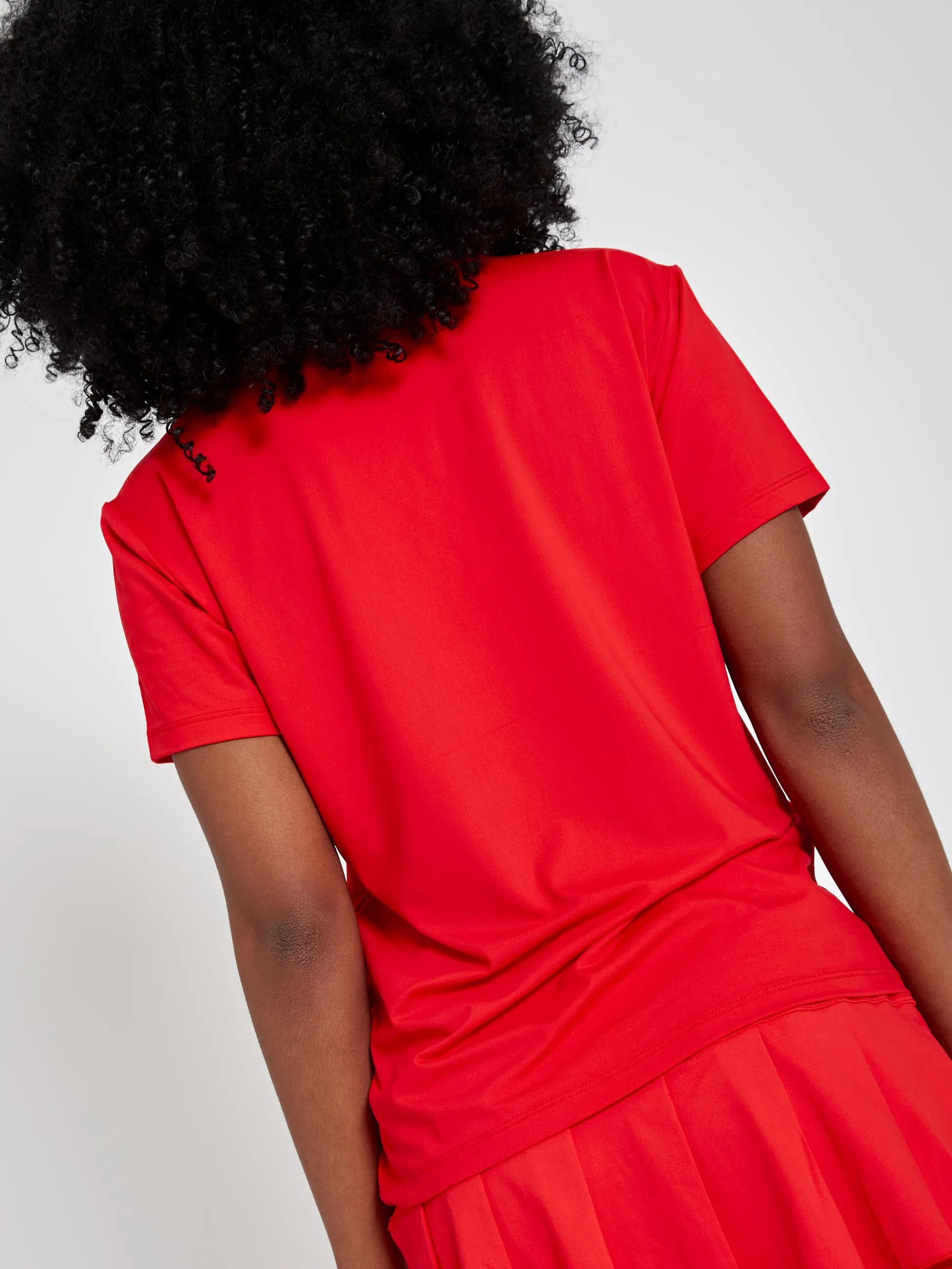 Tennis Loose Fit T-Shirt Short Sleeve, red